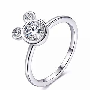 A beautiful Mickey Mouse silver color ring